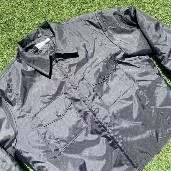 VTG 90’s Mens Black Flight Jacket - Picture 5 of 6